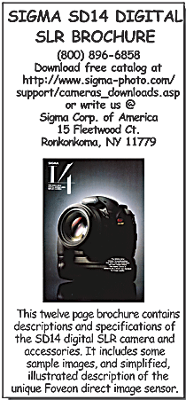 Sigma SD14 Digital SLR