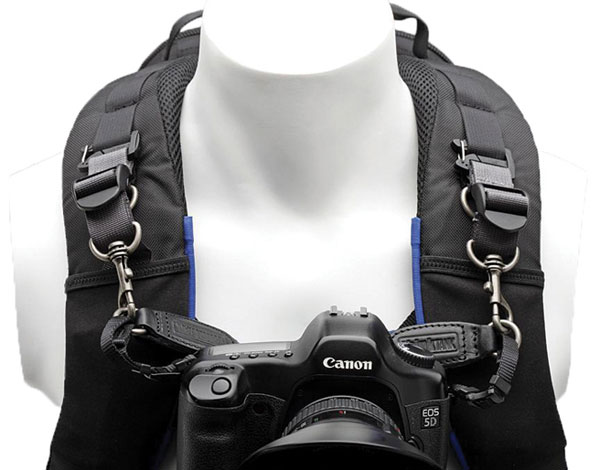 attach camera to backpack