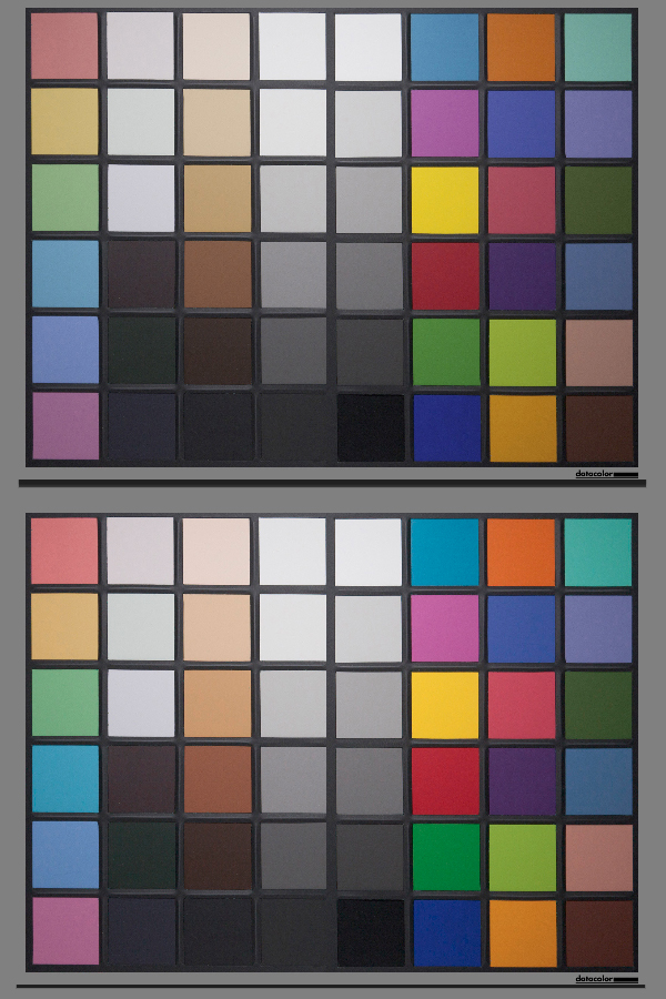 Monitor Color Calibration Chart