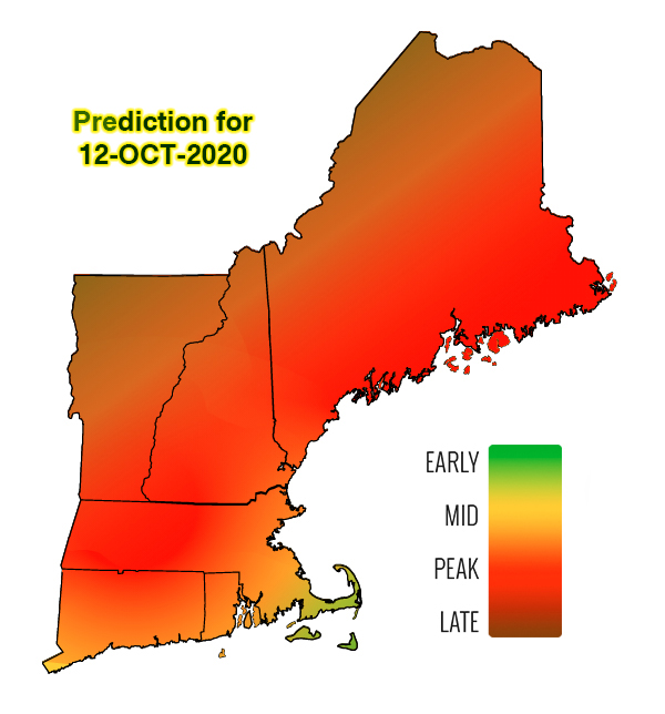 New England Fall Foliage Map 2024 | Map England Counties and Towns