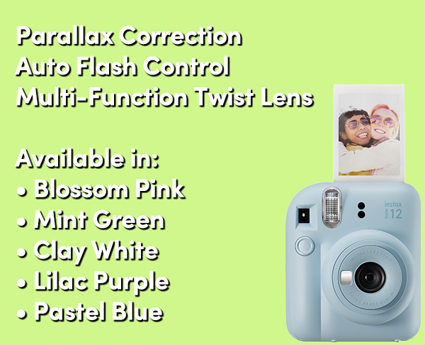 Fujifilm Instax Mini 12 Features New Design and Improved Functionality