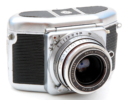 Square format shop film camera