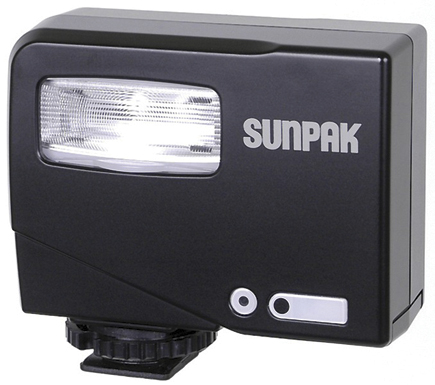Contax SUNPAK GX340 Hammerhead Flash with Camera Bracket 