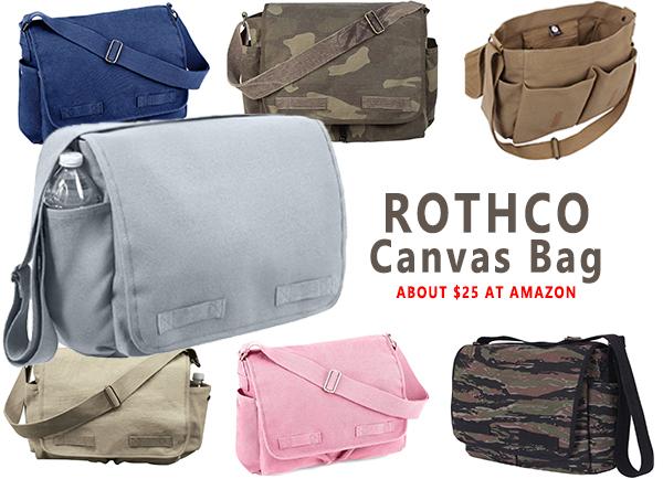 Rothco Classic Canvas Messenger Bag