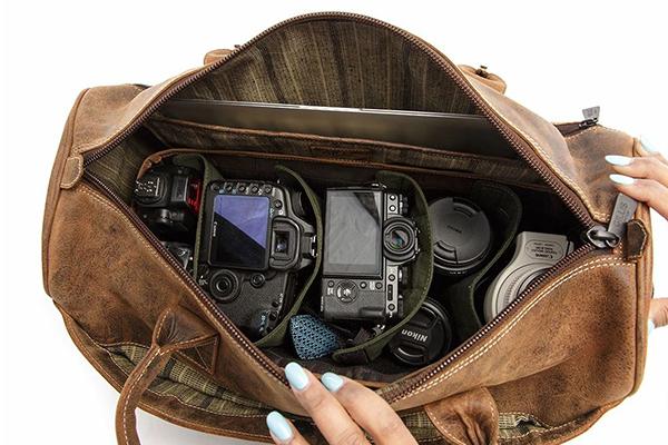 leather photography bag