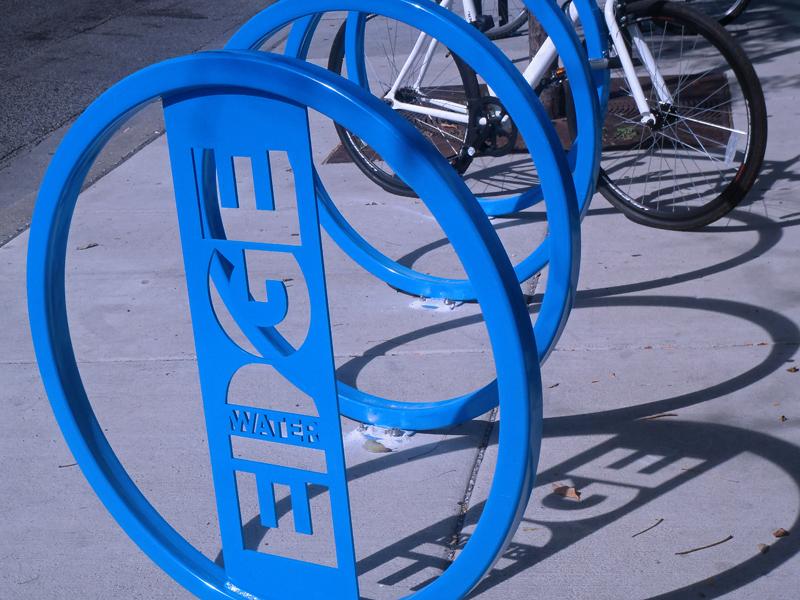 Blue Bike Racks | Shutterbug