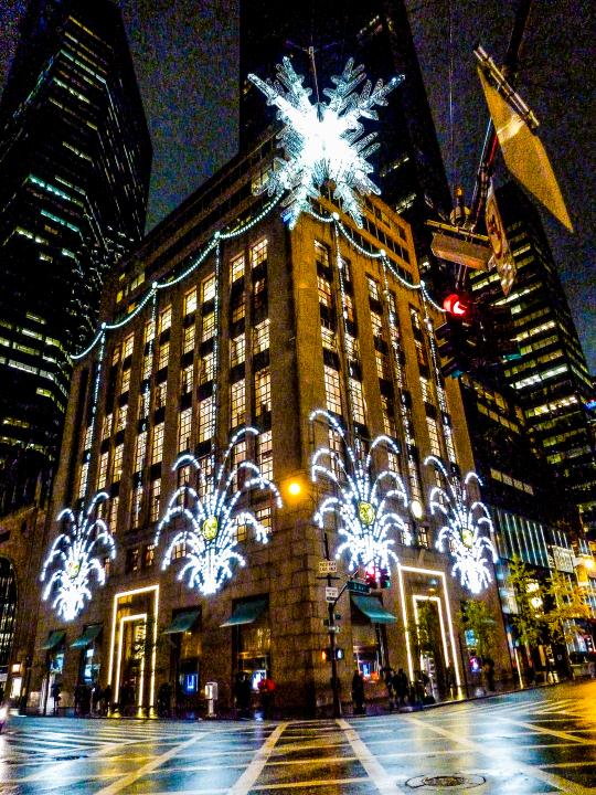 Christmas Time Lights on 5th Ave NYC NY- 2