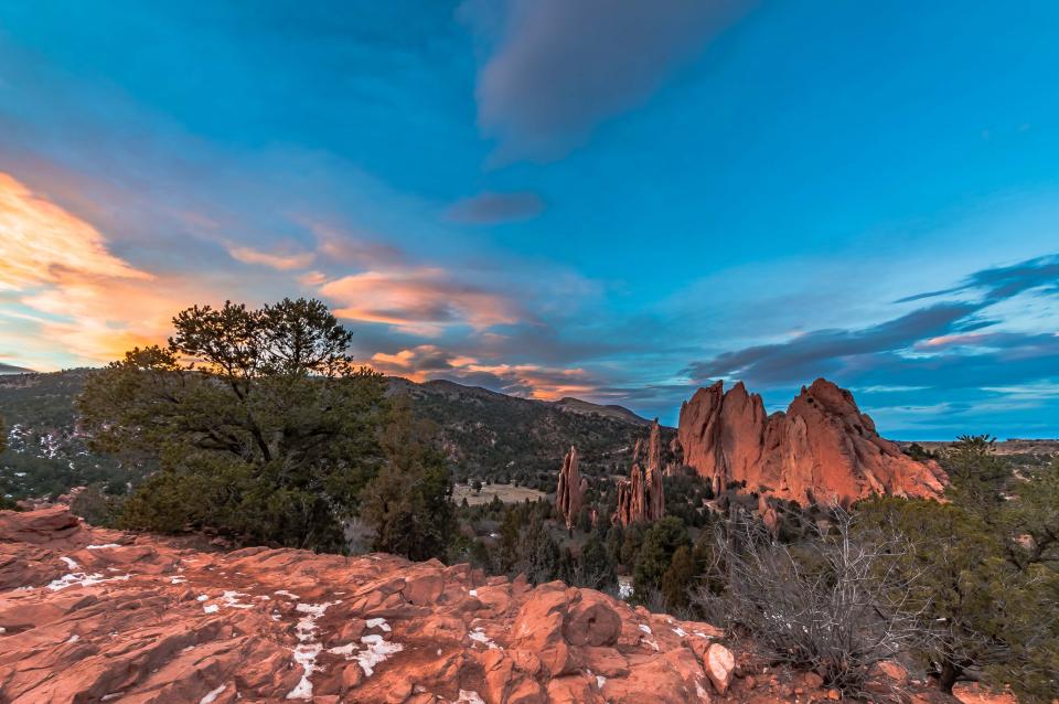 Garden Of The Gods Sunset Hdr Shutterbug