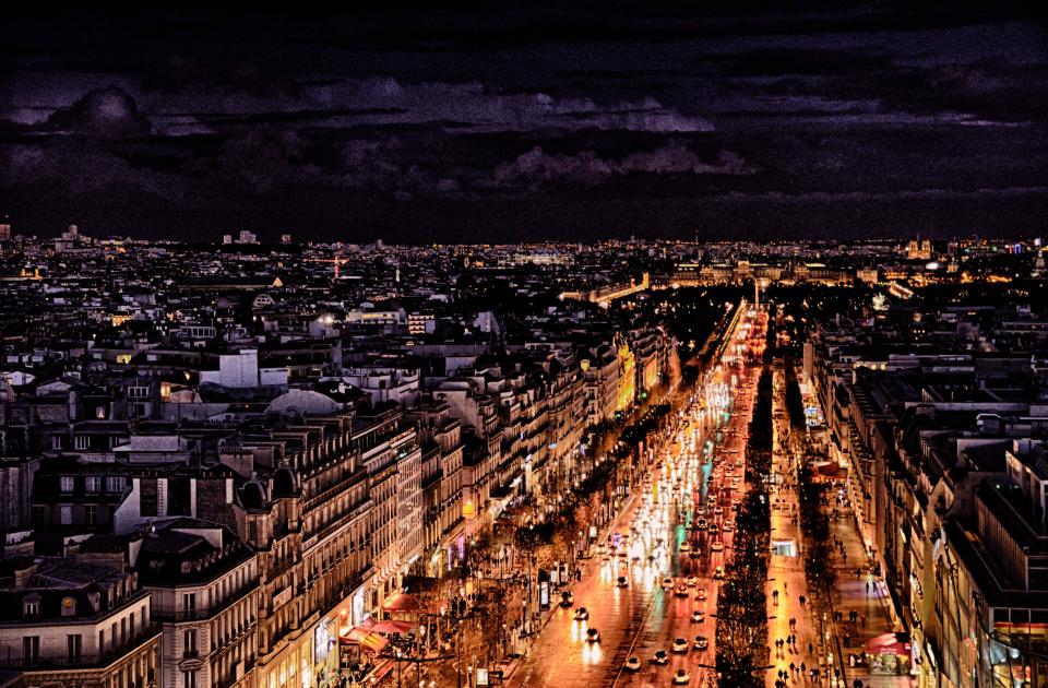 Avenue des Champs-Elysees Night Light