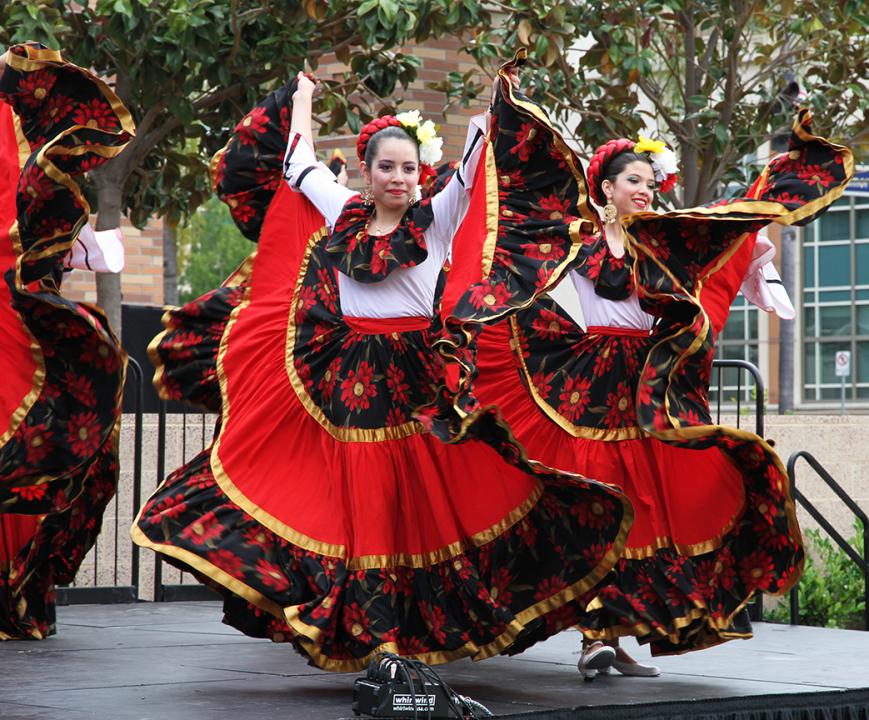 Mexican folklorico dancers in Orange County, California. 